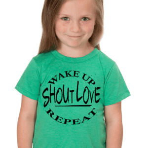 Wake Up. Shout Love. Repeat - Child Tee